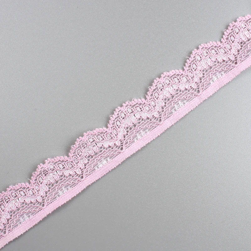 5Yards/Lot Elastic Lace Ribbon Embroidred Cotton Lace Farbic Elasticity Trimmings Clothing Underwear Sewing Tulle For Crafts