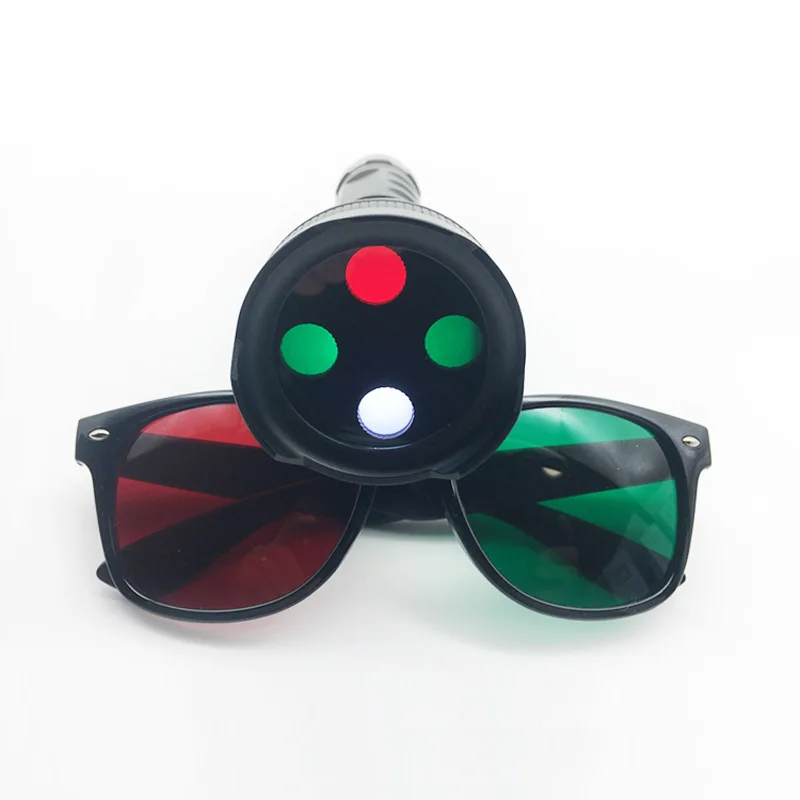 1pcs Worth 4 Dot Test Kit WFDT Green Red Filter Glasses Visual Function Test Tool For Amblyopia Training  DK01