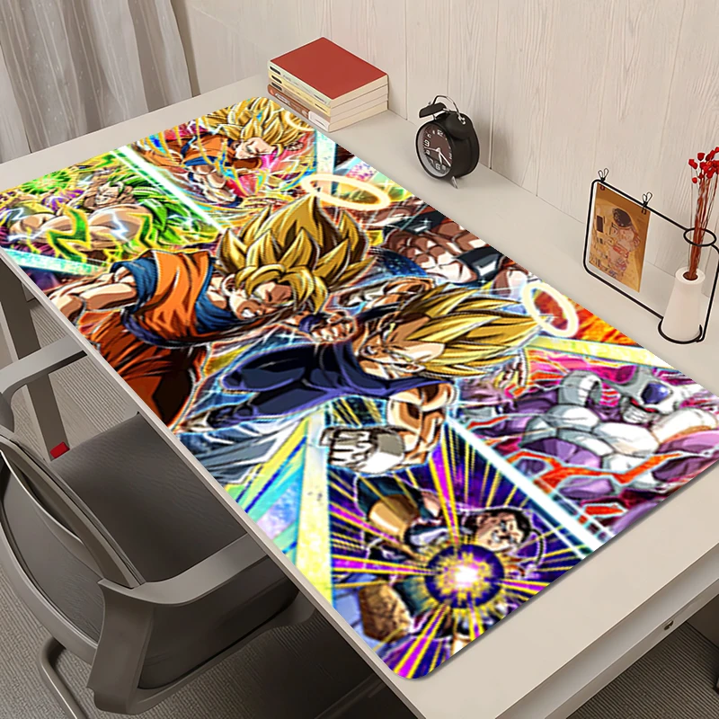 

Mouse Pad Rubber HD Mousepad Dragon Ball Office Desk Mat Pattern Gaming Mats Extended Pad PC Accessories Non-Slip Keyboard Mat