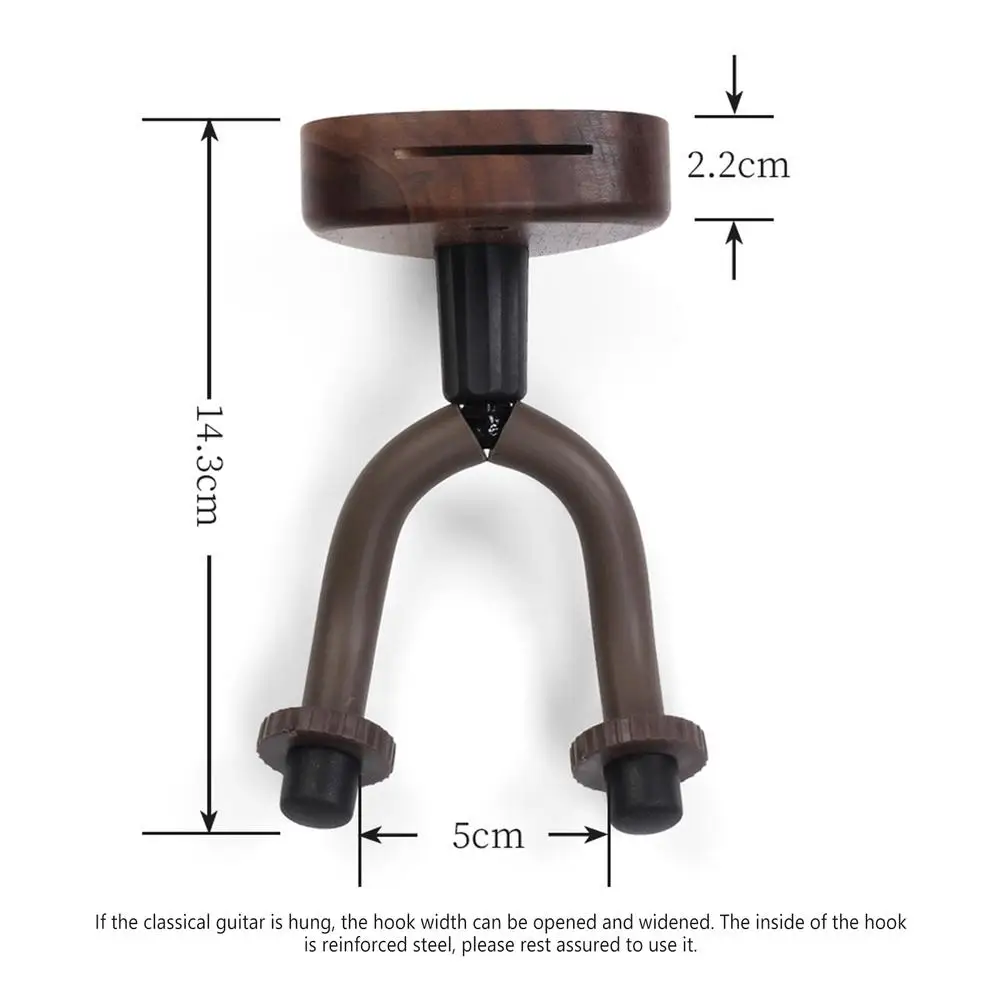 Wall Mount Guitar Hook Hanger Holder Ukulele Electric Guitar Bass Universal Bracket Adjustable Display Stand