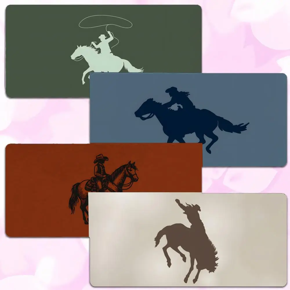western character vintage graphic C-Cowboy Mouse Pad Thick Lock Edge Gaming Desk Mat Large Size PC Mouse Pad Home decor