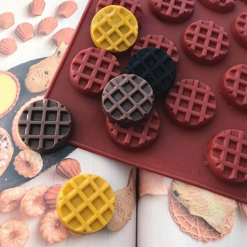 Mini Waffle Silicone Candle Soap Mold DIY Candle Accessories Decoration Aromatherapy Wax Candle Making Mould