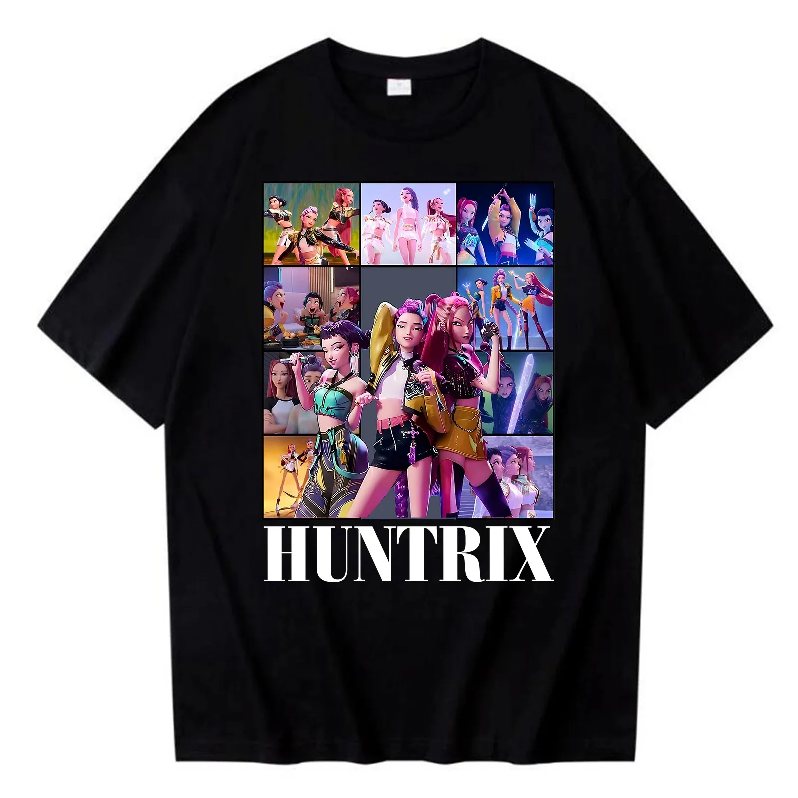 Womens   T-shirt    Women   Short Sleeve Shirt Gift for  Tees Huntrix  Demon