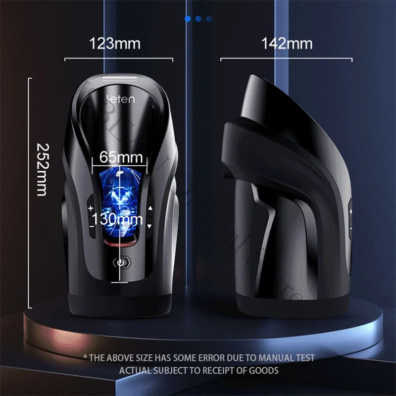 2024 Leten Thrusting-Pro Automatic Telescopic 75MM Powerful Thrusting Vagina High Speed Intellegent Masturbator Sex Toys for Men