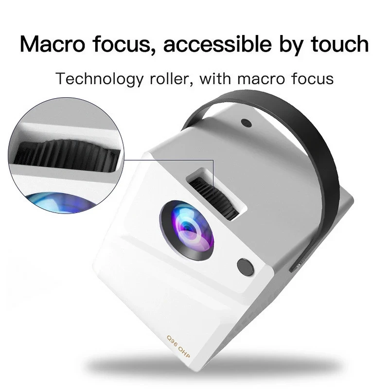 جهاز عرض Q96 OHP 4K HD 230 ANSI Android 4G 5G WiFi 6 h3128 BT سينما منزلية جهاز عرض خارجي ذكي