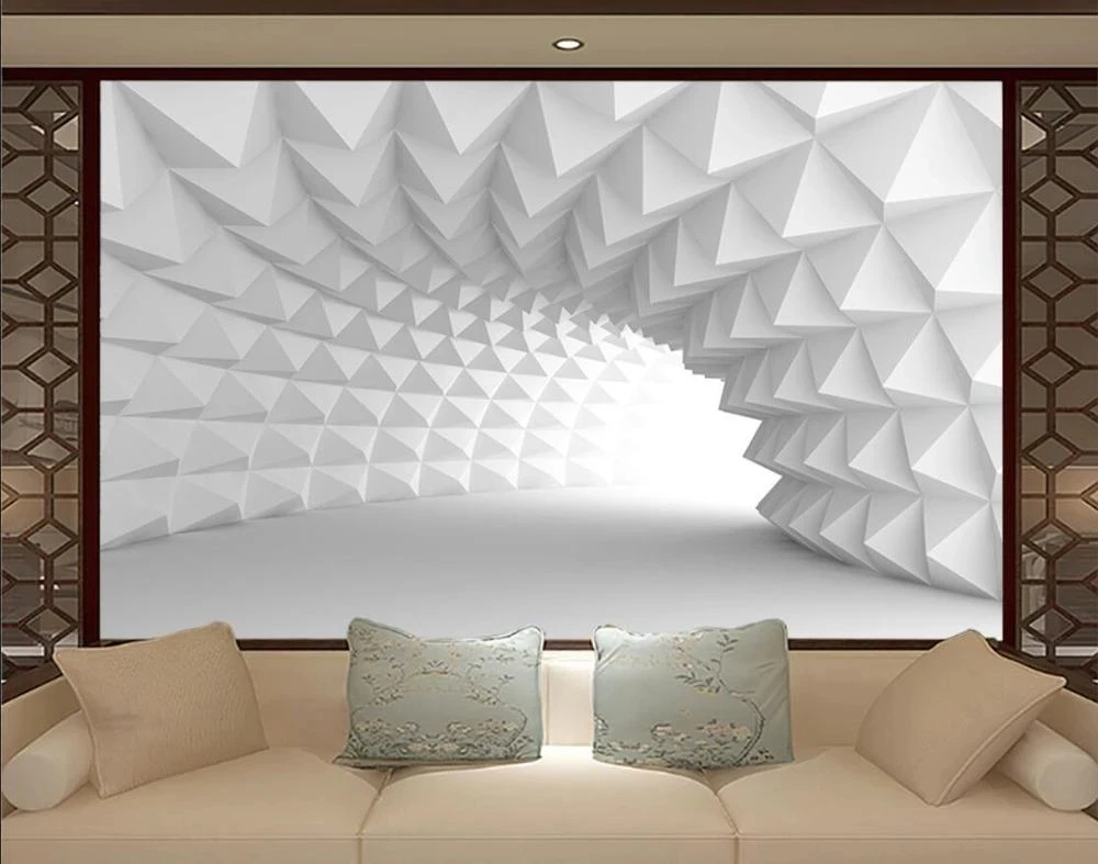 Customized wallpaper photo 3d extend space extension tunnel bedroom mural Living room sofa TV background wall restaurant study