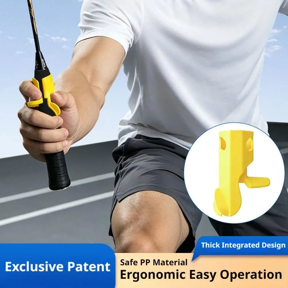 Badminton Grip Corrector Professional Training Tool Ergonomic Anti-Slip Handle Cover Finger Gesture Trainer for Beginners