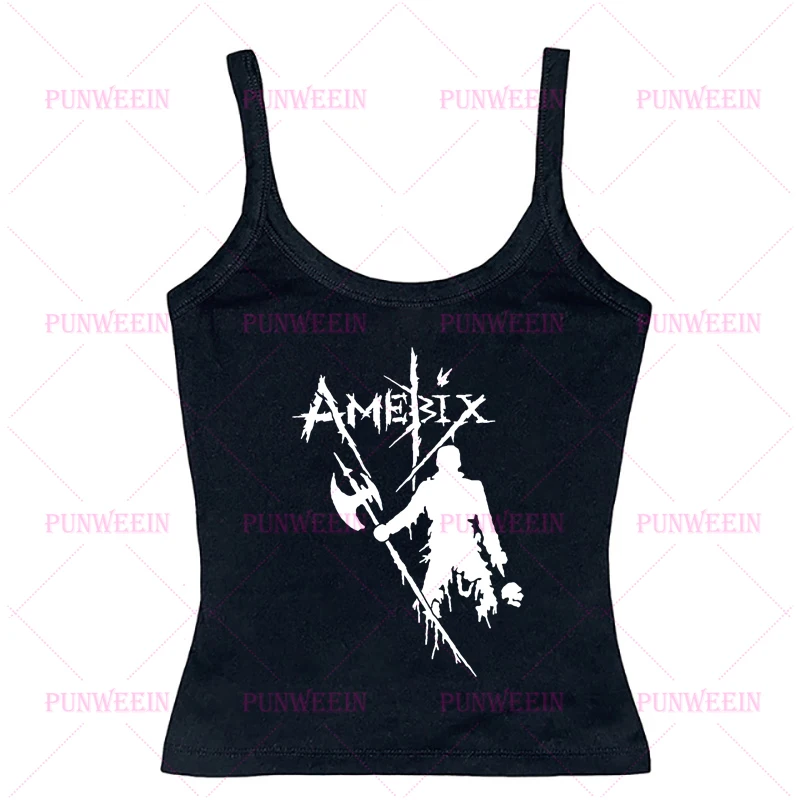 Hip hop bande chic sombre Individualité Vintage Y2k 90s Débardeur Streetwear Harajuku Gothique Graphique mignon Streetwear Emo fille Débardeur