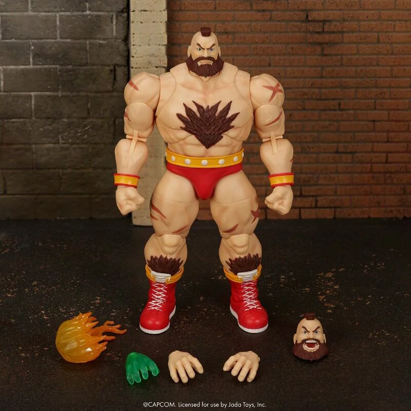 Figura de Acción Articulada de Zangief de Street Fighter II de Jada Toys, Escala 1/12, 6 Pulgadas, 100% Nueva y Auténtica, Coleccionable y para Regalo