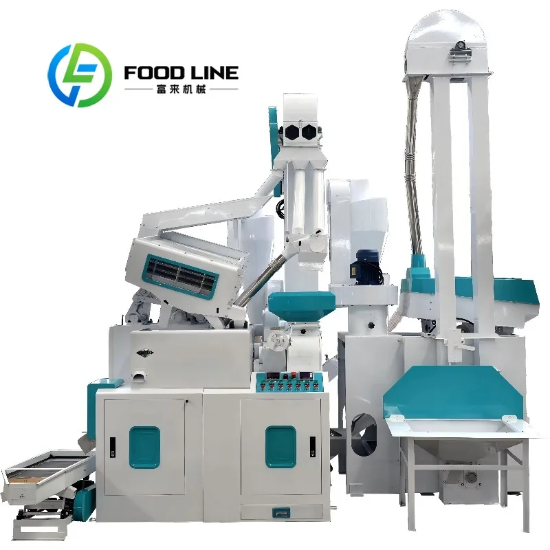 Combined Integrated Rice Mill Machine High‑Speed Continuous Grain Processing Raise Daily Production Volume For Rural Rice