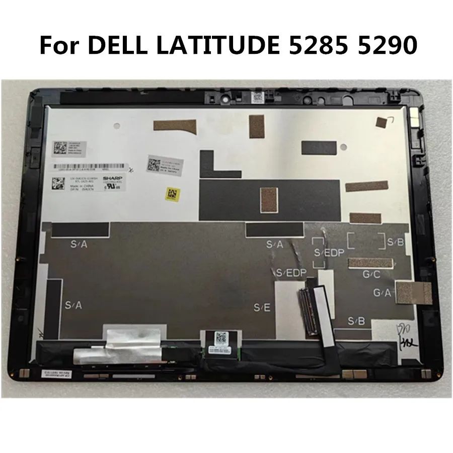 Tela de Toque Lcd Original para Dell Dell Latitude 5285 5290 1920×1280 Montagem 2tdv5 X8t3p 0kk8x Lq123n1jx31 Tv123wam-nd0 0vkjcn 123