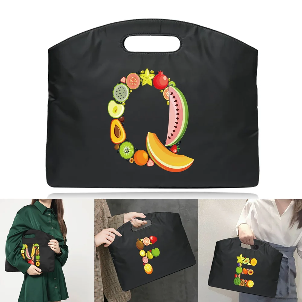 

Briefcase Large Capacity Simple and Durable Fruit Pattern Series Computer Business Handheld Briefcase Work Commuting Bag