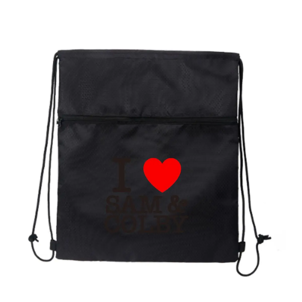 

Я люблю Сэм и Колби дизайн с сердечком Стильная сумка на молнии на шнурке для спортзала: спортивный дизайн для любителей фитнеса