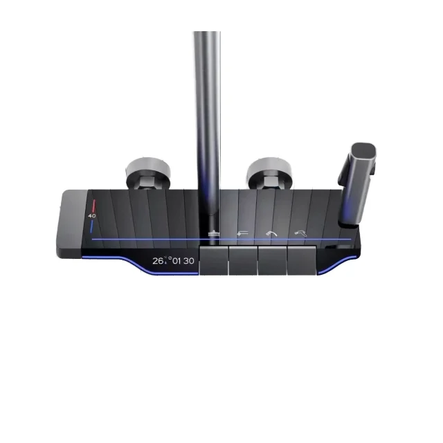 

Современная ванная комната, ванная комната, светодиодный набор для фортепиано с постоянной температурой, душевые наборы с фильтром для душа, душевой набор для ванной комнаты