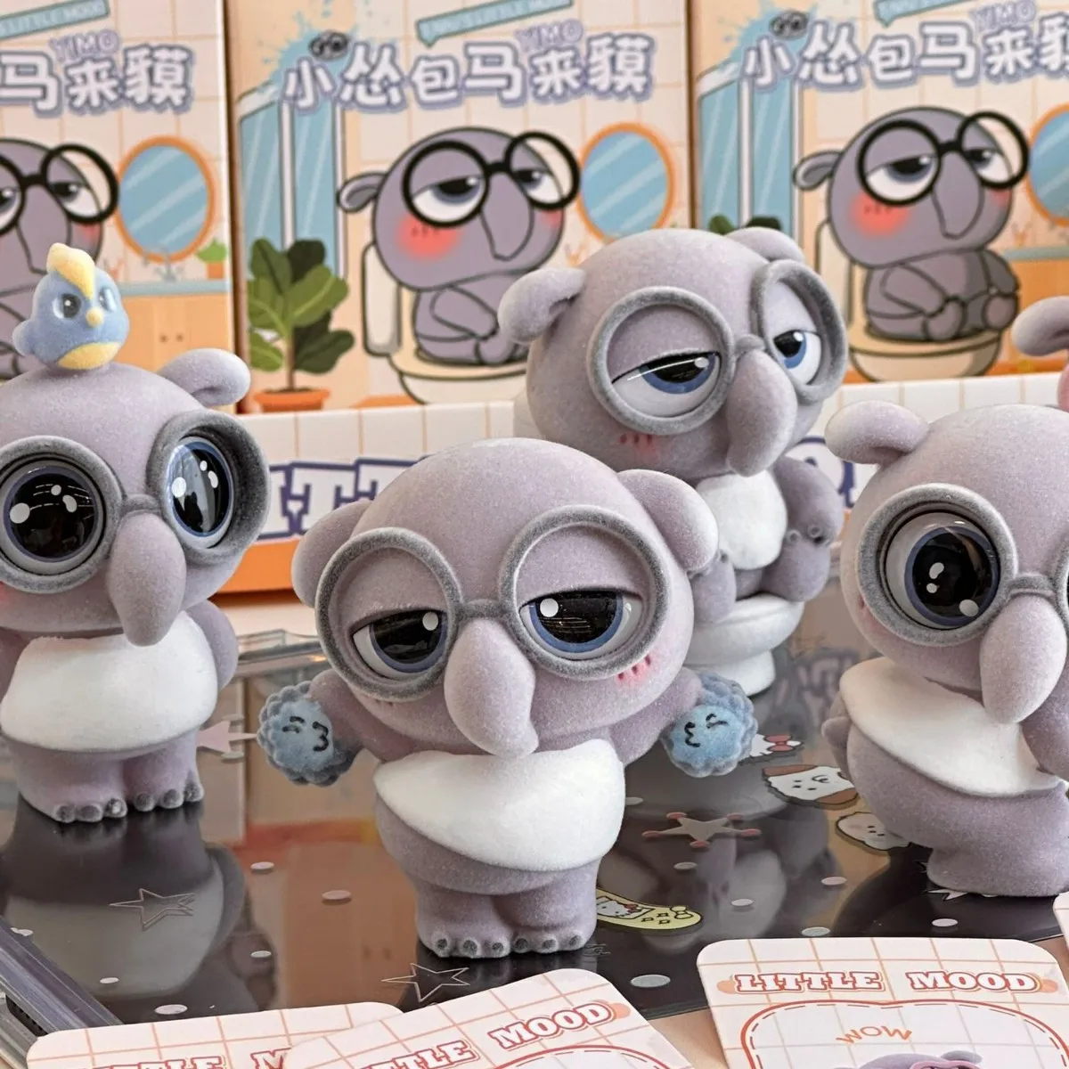 

1pcs Winnie-The-Pooh Pony Ride Blind Box Figurine Adorable Bear Puff Puff Joyful Time Series Tapu's Little Mood Desktop Toy