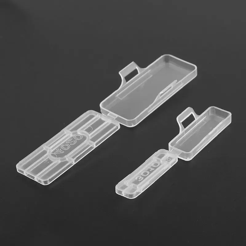 Y1UB 50pcs Waterproof Transparent Cable Sign Cards Label Display Identification Box