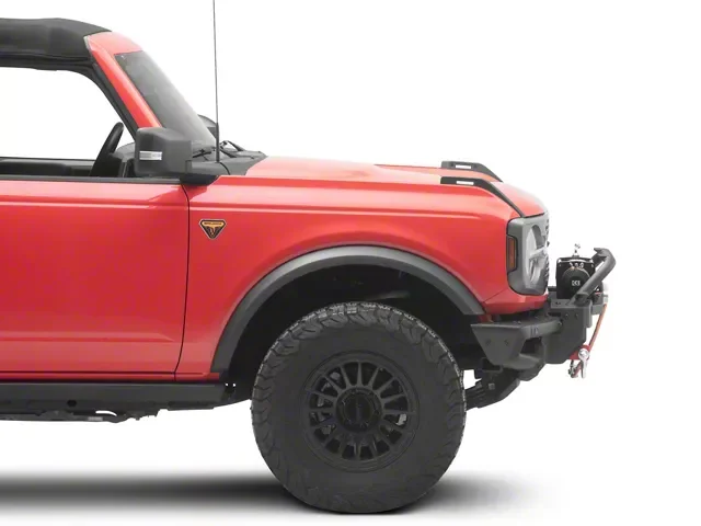 For Ford Bronco 2021-2026 Front Bumper Winch Mount Plate with Bull Bar Heavy Duty Winch Bracket Fits OE Modular Front Bumper view 3