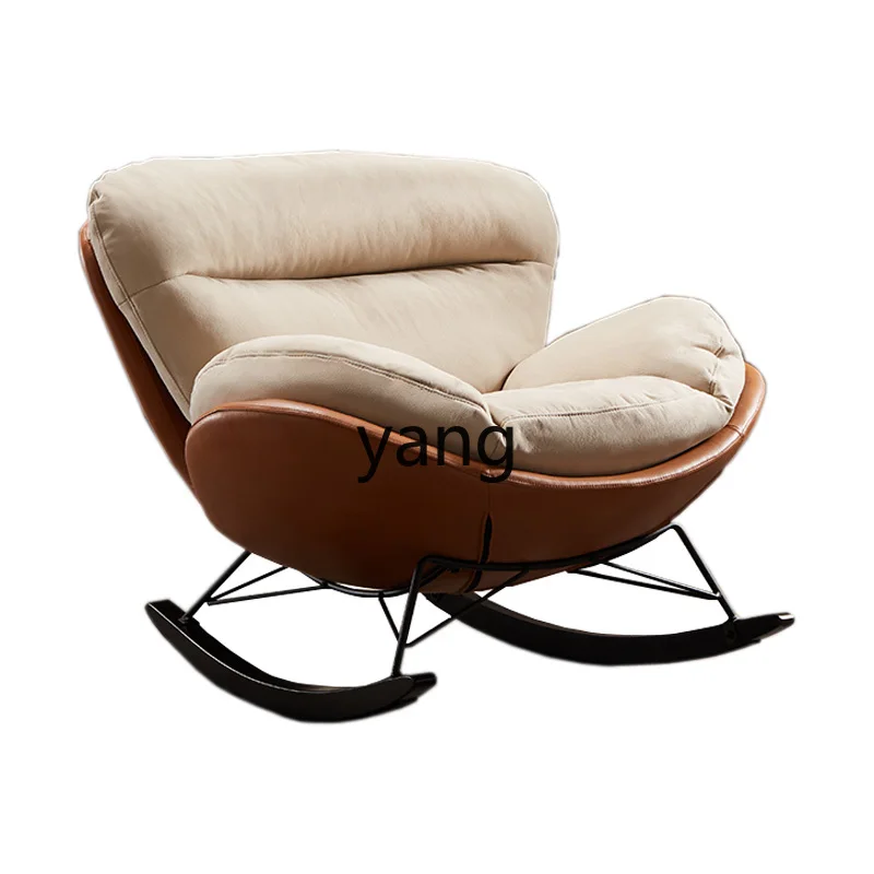 

ZWS для отдыха гостиная современное кресло-качалка в виде яиц для дома и спальни, кресло-качалка для маленькой квартиры, деревянное кресло-качалка