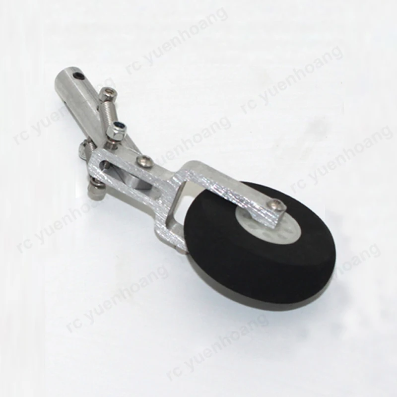 Train d'atterrissage de direction à Double ressort absorbant les chocs, 1 pièce, train d'atterrissage avant rétractable en alliage d'aluminium CNC pour pièce d'avion RC