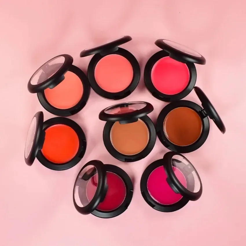 Colorete transparente personalizado en polvo y crema, 13 colores, duradero, resistente al agua, hidratante, fácil de aplicar, colorete brillante, maquillaje a granel