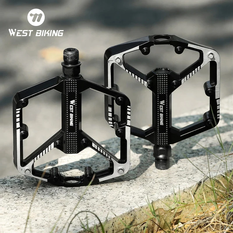 

WEST BIKING Anti-slip Bicycle Pedals Ultralight Quick Release Footboard DU Alloy Flat Bicycle Pedals MTB Road Bike Accessories