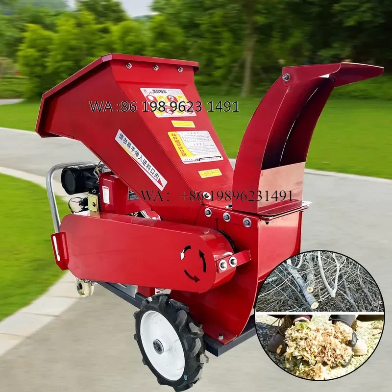 Wmwmnu Portable Wood Chipper Straw Crusher for Animal Feed Garden Waste Processing - view 4