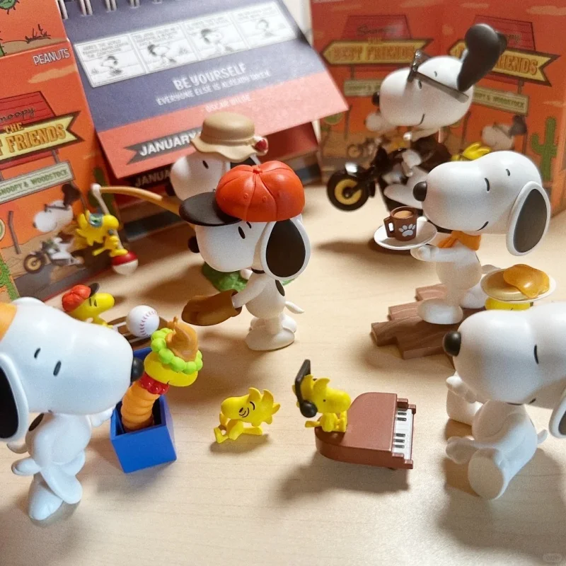 Snoopy The Best Friends Series Blind Box Toys Guess Bag Mystery Box Mistery Caixa Action Figure Surpresa Cute Birthday Gifts Toy