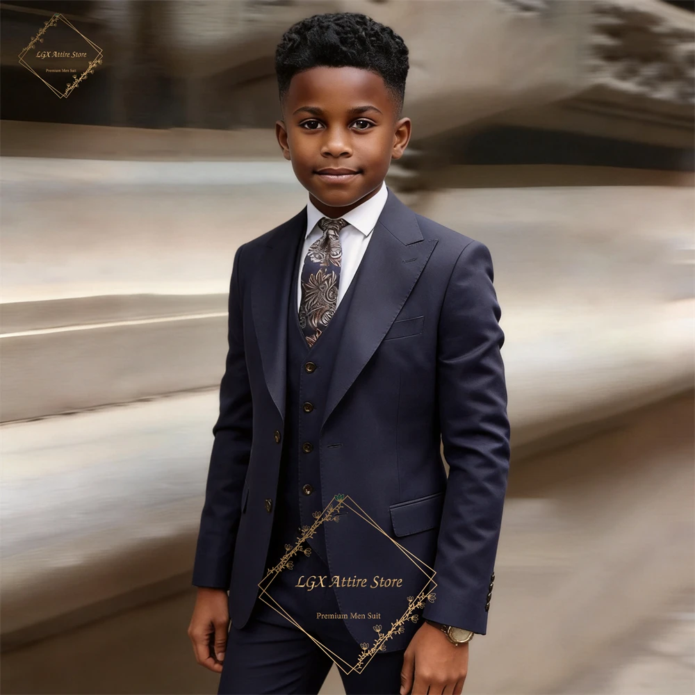 

Luxury 3-Piece Suit for Boys (Jacket + Shirt + Trousers) — Elegant Formal Suit for Parties and Evenings for Boys