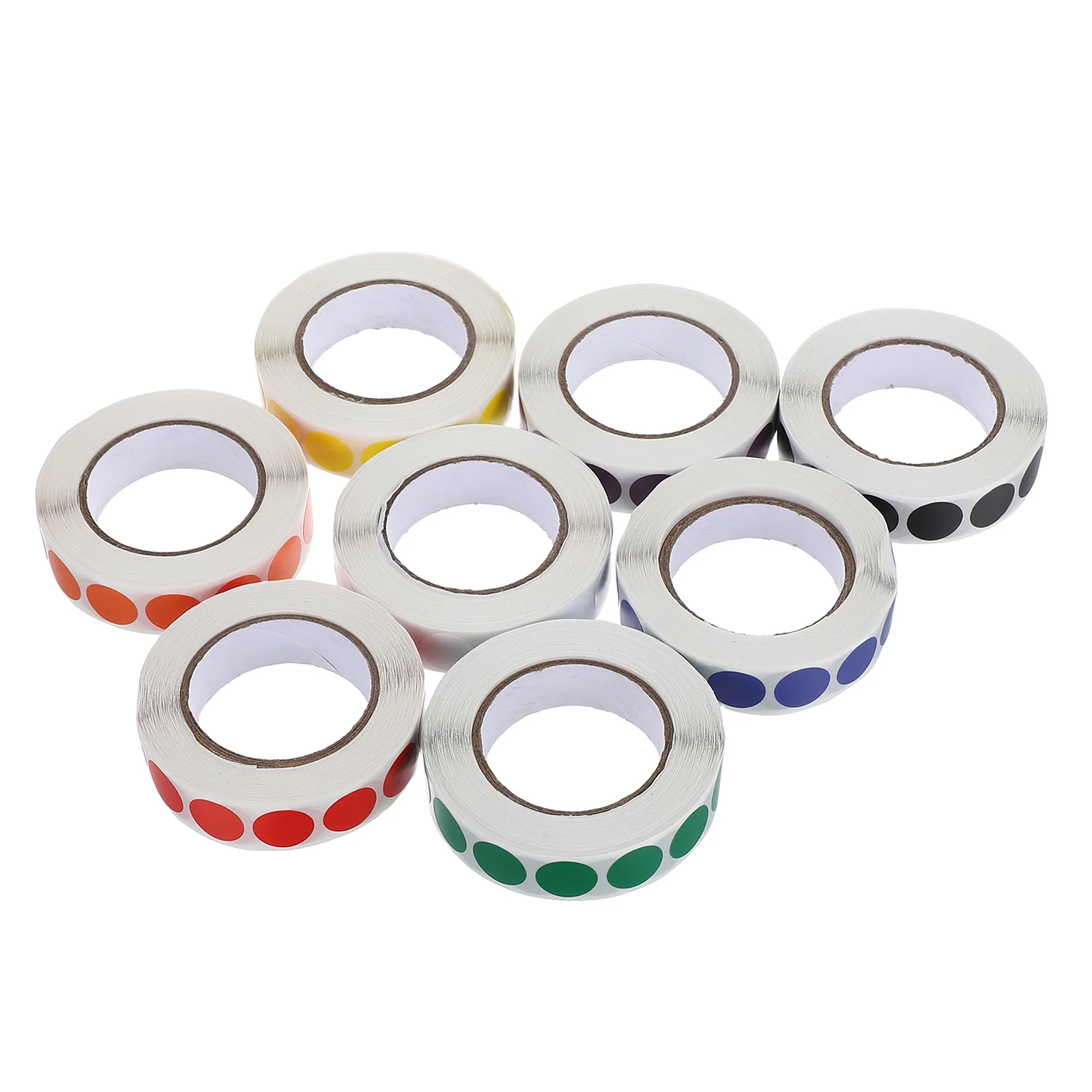 

8000Pcs Round Color Dot Stickers Colorful Adhesive Coding Labels for File Classification Inventory Organizing Small Colored