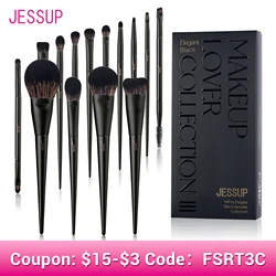 Jessup Makeup Brushes Set,10-14pcs Make Up Brush Contour Foundation Powder Eyeshadow Highlight Blending Concealer Liner T336