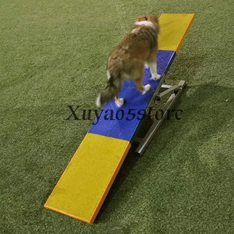 Dog Seesaw Teeter Agility Set Obstacle Equipments Training Competition Dog Training Equipment