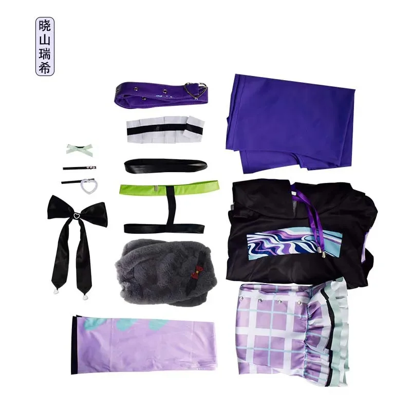 プロジェクト世界カラフルステージ偉業 25ji ナイトコード 25 朝比奈まふゆエナ宵崎秋山コスプレ衣装アニメドレスウィッグ衣装