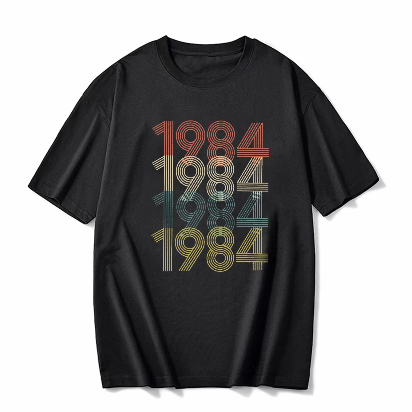 Birthday Short-sleeved T-shirt Digital Print 1980-1989 Pattern Birthday Gift for Men and Women's Tops Europe and United States
