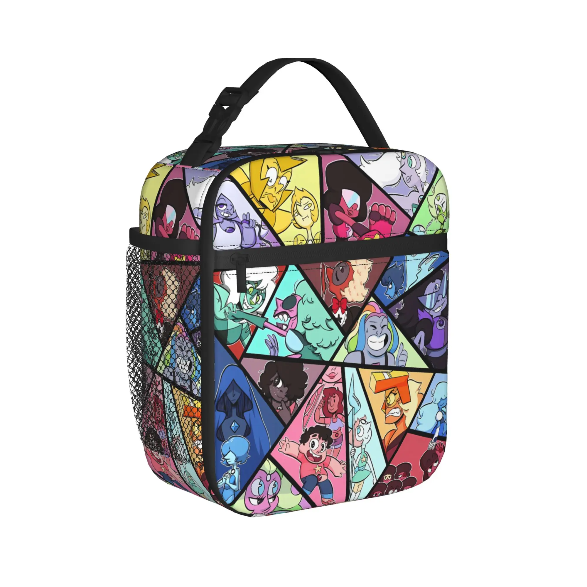 Crystal Gems Steven Universe Lunch Bag  School Lunch Box For Child Tote Food Bags Oxford Portable Insulated Cooler Bag