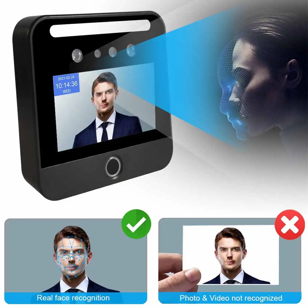 Good Cloud Live Body Detection Multi Biometrics Face Recognition Fingerprint Access Control Time Attendance Machine Night Vision