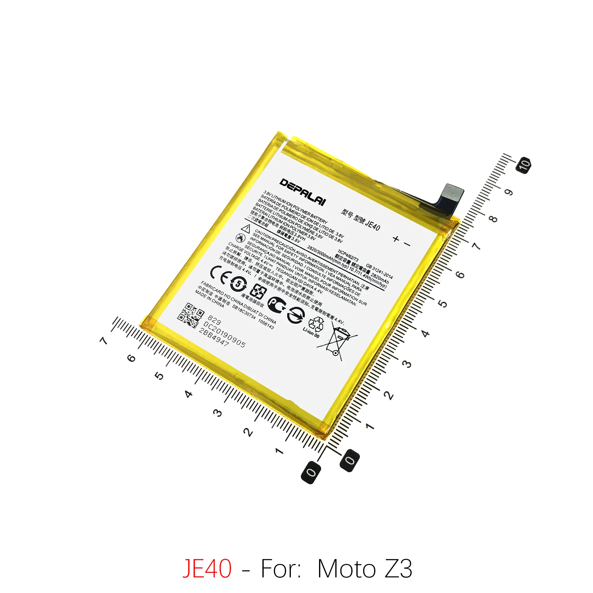 HZ40 JE40 JS40 KZ40 Battery For Motorola Z2 Play Z3 Z3Play Z4 XT1710 XT1929 XT1980 Batteries Rechargeable Battery