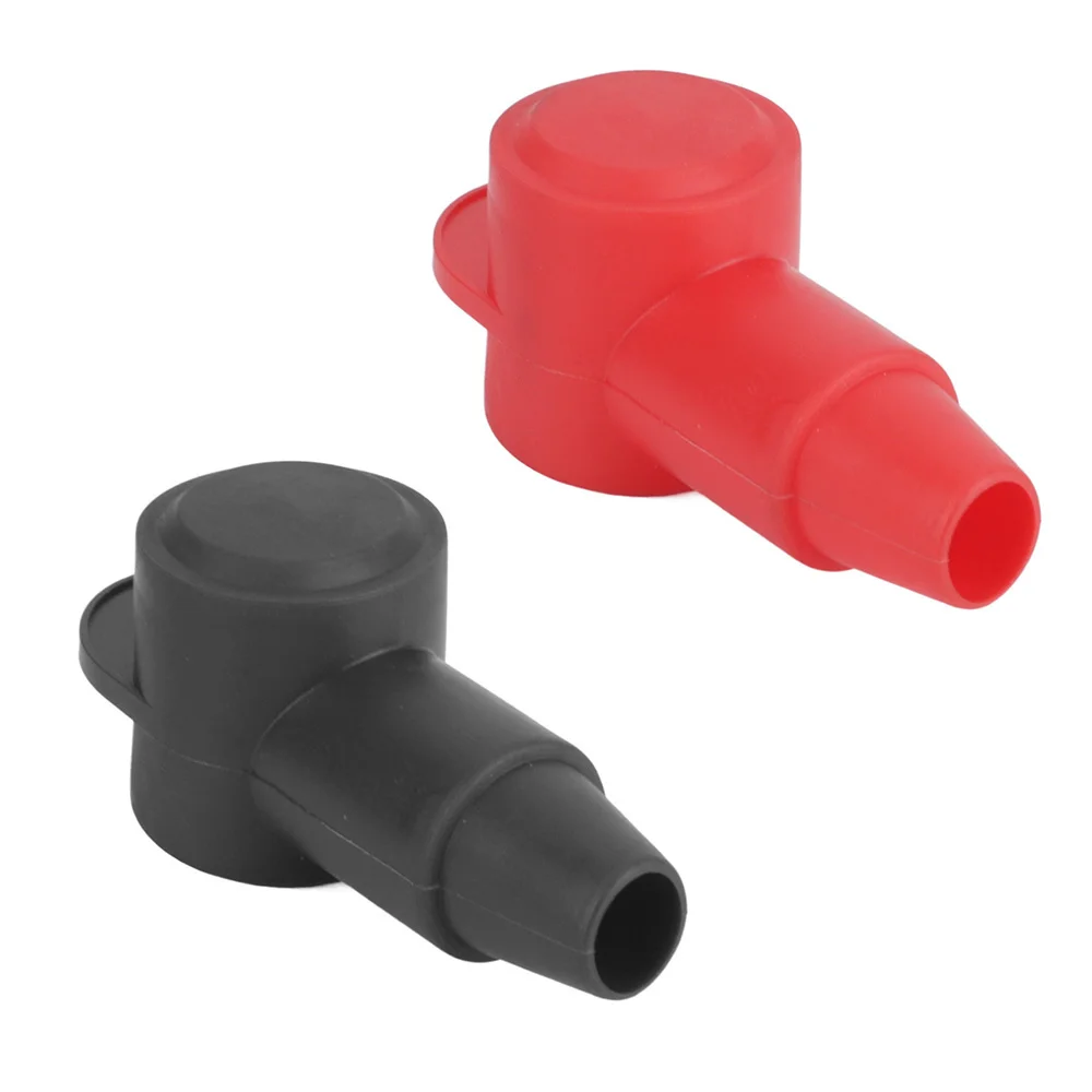 10/6 PCS Positive Negative Battery Terminal Covers Car Battery Insulation Protective Cable Lug Protector Caps Silicone Rubber