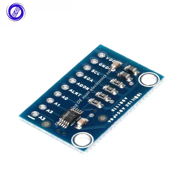 ADS1115 ADC Ultra-Compact ADC Converter Module Development Board I2C 4 Channel 16-Precision Conversion