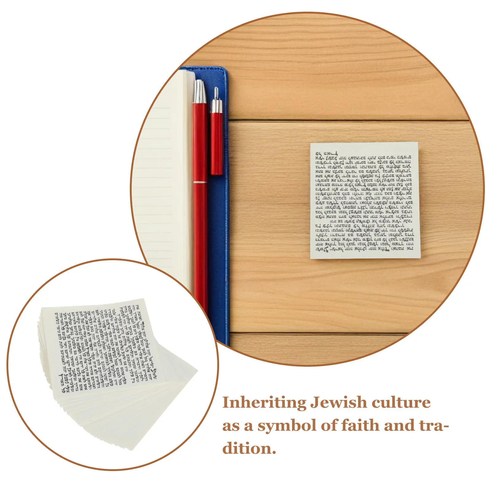 50Pcs Jewish Mezuzah Scroll Insert Replacement Decorative Parchment Scrolls Verse Doorpost Spiritual Home