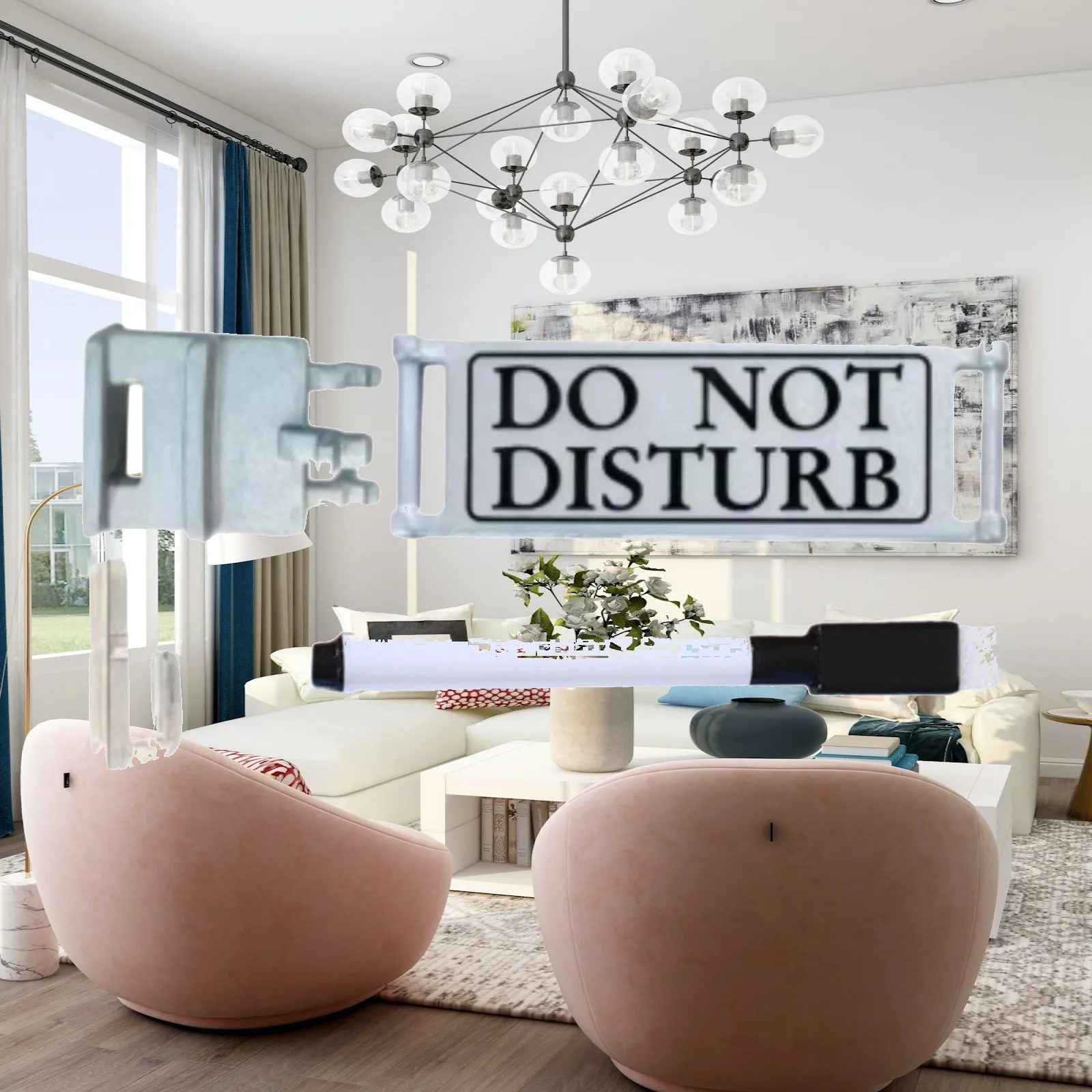 Do Not Disturb Sign Practical Wear Resistant Easy to Install in A Meeting Sign for Office Front Door Conference Meeting Bedroom