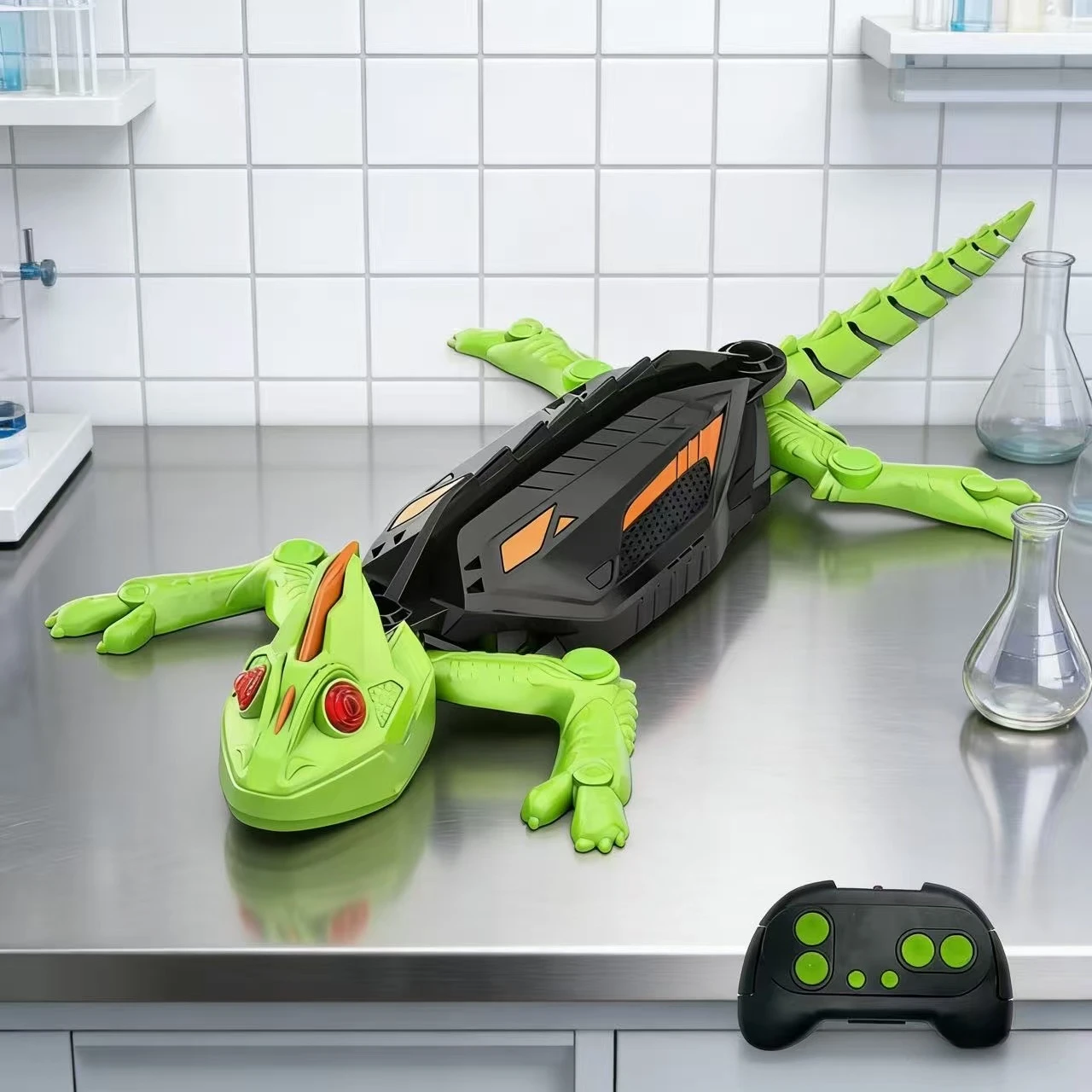 Robot Gecko d'escalade mural télécommandé, lézard bionique réaliste, jouet parfait pour la décoration de noël