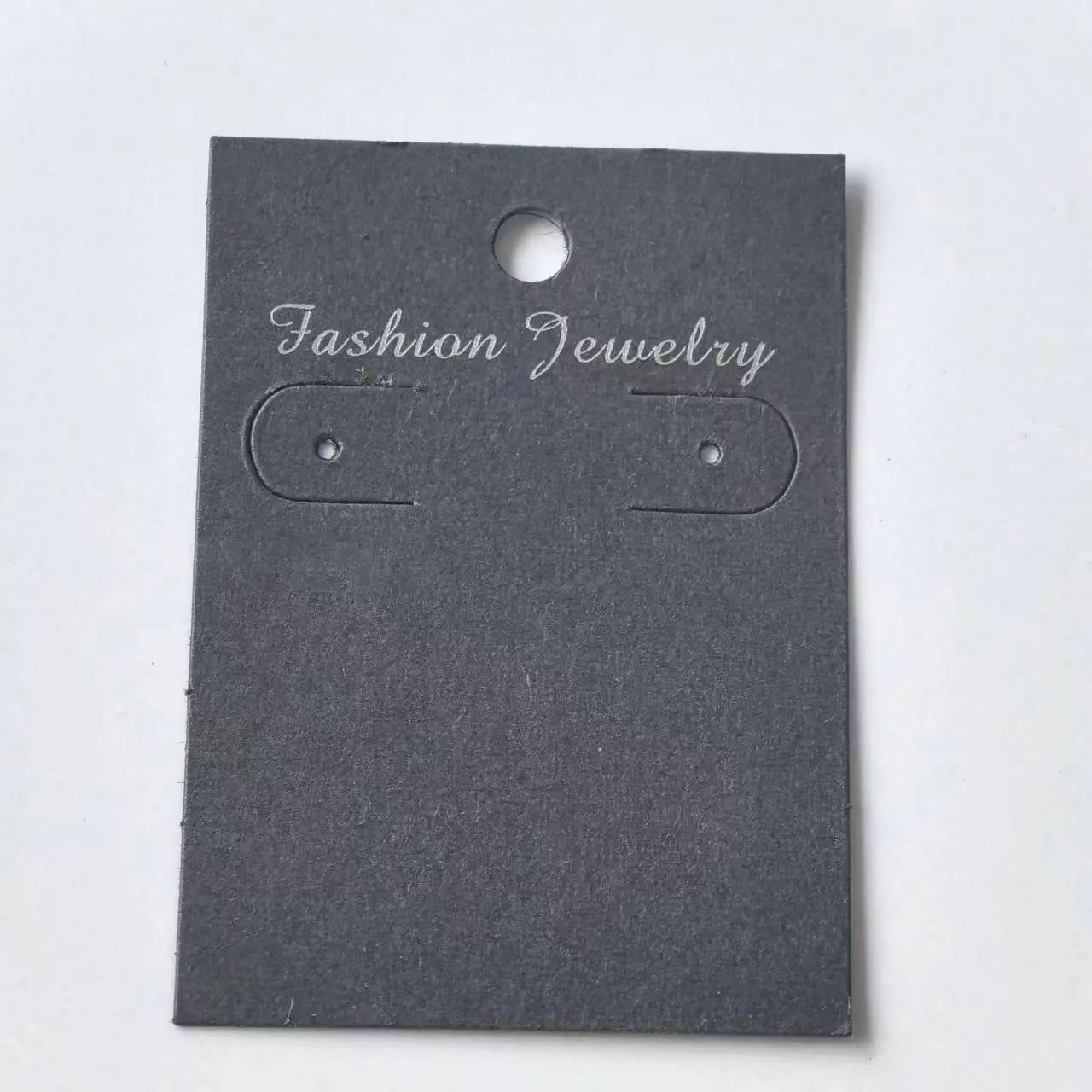 20PCS Black Paper Display Cards for Fashion Earrings DIY Jewelry Packing Accessories 7x5cm