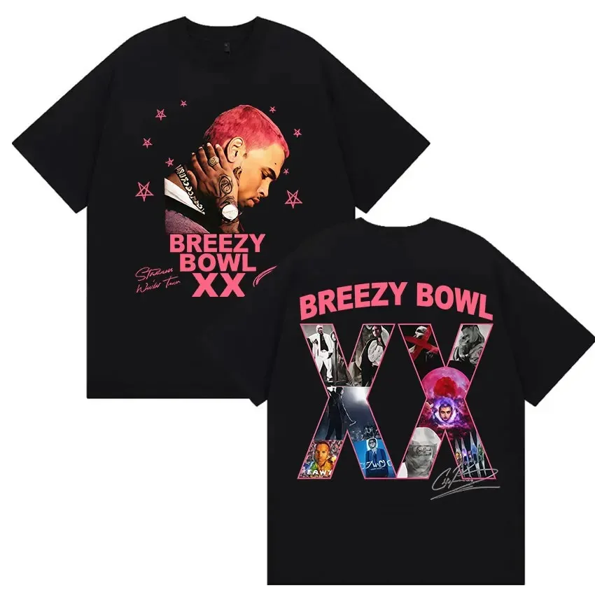 

Chris Brown Tee Merch T-shirts Cosplay Women Men Fashion Casual Crewneck Short Sleeve Streetwear T-shirt Gift Clothing