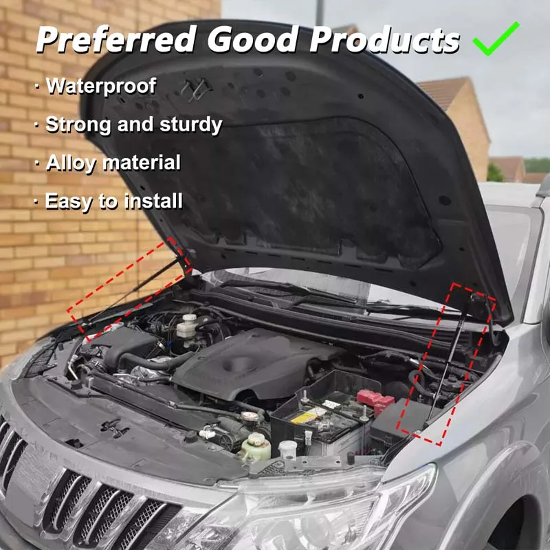 2Pcs Front Bonnet Hood Gas Struts Lift Support Shock Damper Absorber For Mitsubishi L200 Triton 2005-2018 Accessories