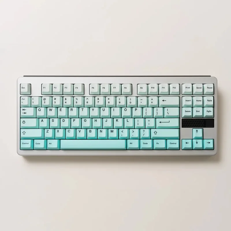 

KCPMASTER мятные колпачки для клавиш на заказ PBT с гравировкой оригинальные заводские термосублимационные летние синие крутые простые механические колпачки для клавиш