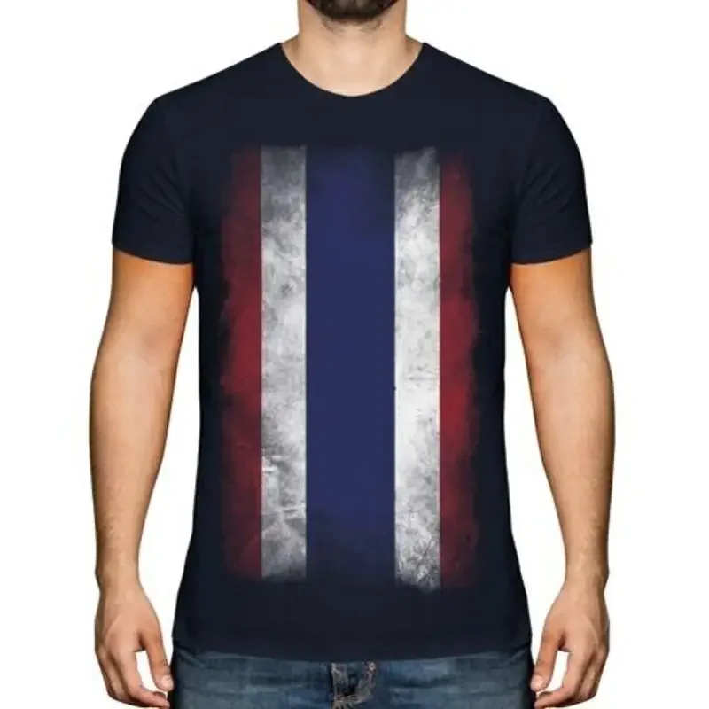 

Thailand Faded Flag T-Shirt Mueang Thai Consumption Effect