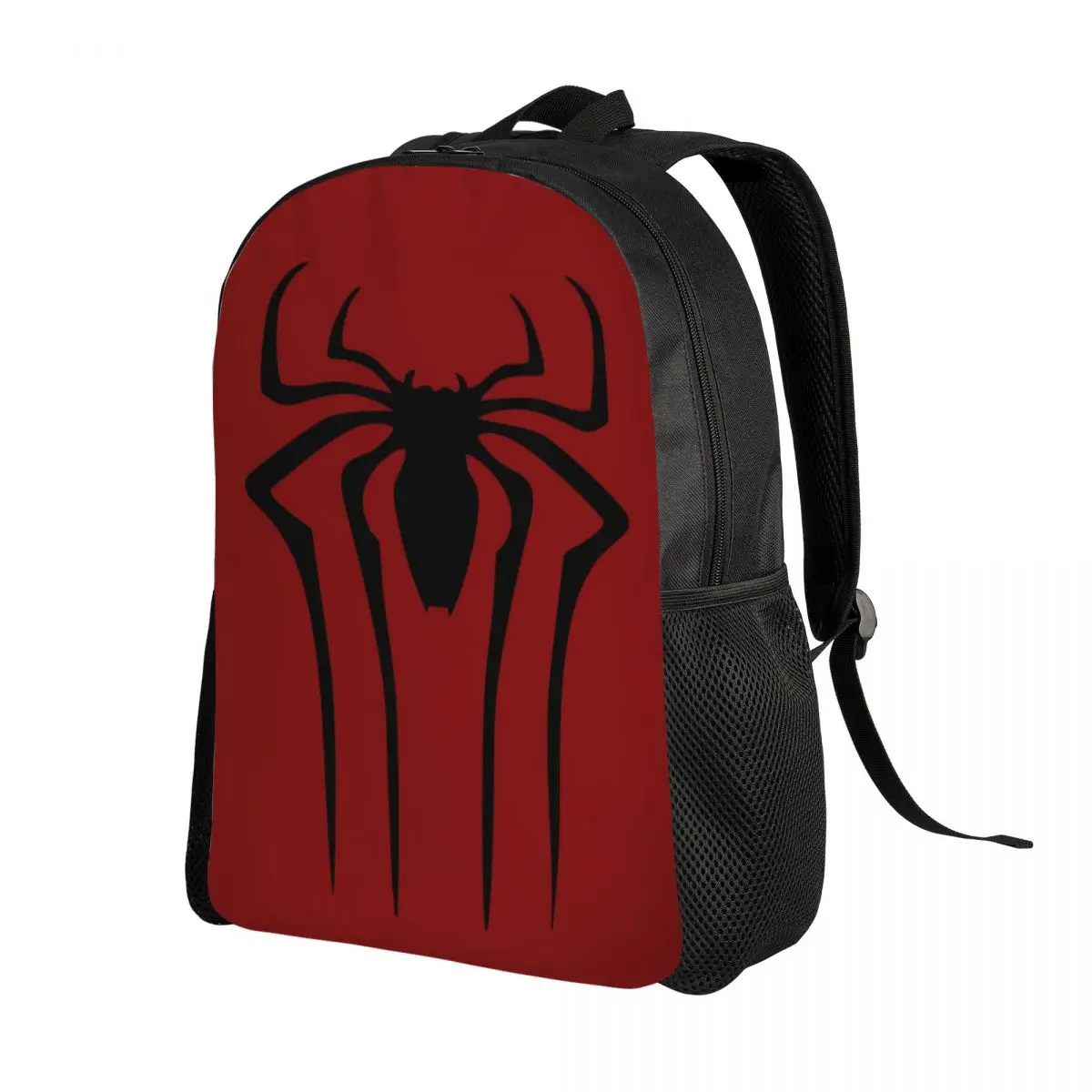 Custom 3D Print Spider Red Web Backpack for Boys Girls Cartoon School College Travel Bags Men Women Bookbag Fits 15 Inch Laptop