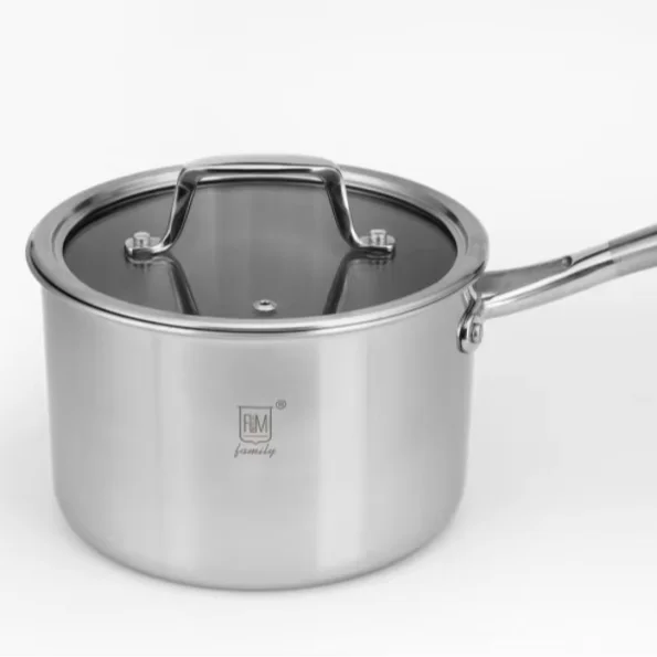 Mini304 Stainless Steel Milk Pot Small Capacity for 1-2 People Hot Milk to Cook Instant Noodles Just Right No Waste and No Space