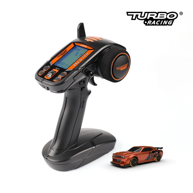 Turbo Racing 1:76 C65 Limited Edition Drift RC Car With Gyro Radio Full Proportional Remote Control Toys RTR Desktop Toys Car