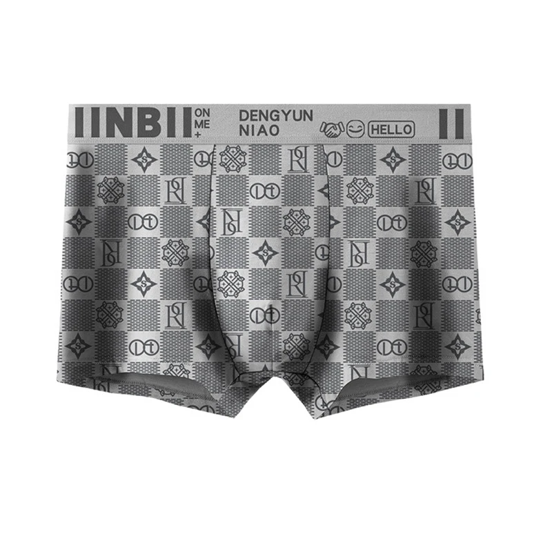 6PCS Men Boxer Shorts Print Men\'s Underwear Fashion Breathable Soft Underpants U Convex Lingerie Sexy Men Panties Hot Sell